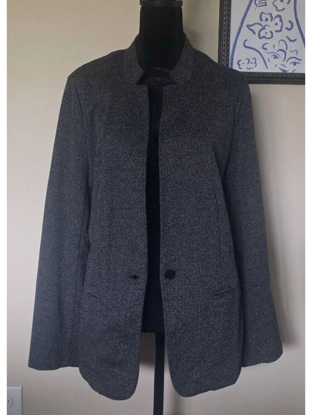 Banana Republic Women's Large Black Textured Blazer